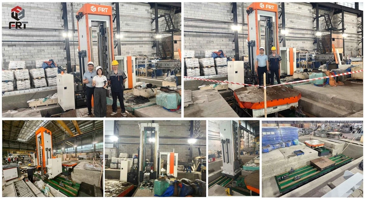 European order FRT- T130 floor-type boring machine customer on-site installation 1 European order FRT- T130 floor-type boring machine customer on-site installation 1